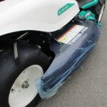 乗用モアー　実演機