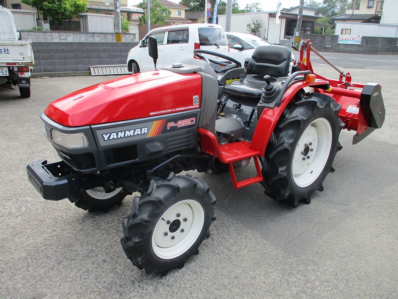 中古トラクター＋フレールモアー ヤンマーF220＋ニプロFNC1202J